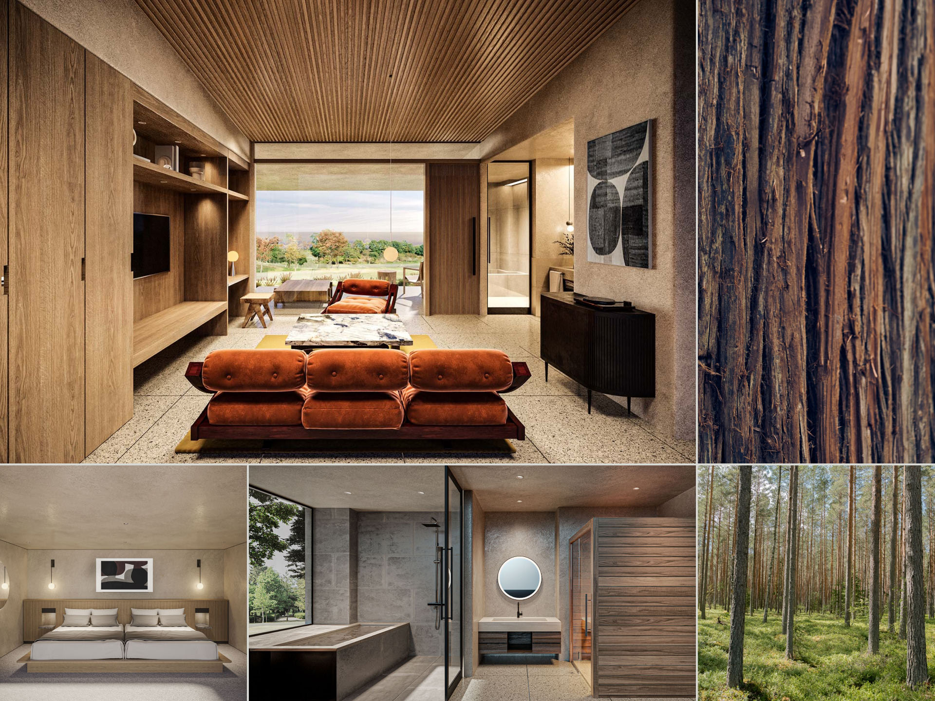 ESSENCE KARUIZAWA ゲストルーム パースイメージ 